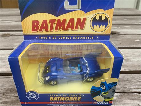 Corgi 2000 DC Comics 1960s Batmobile Die-Cast Vehicle #77302 Original Box