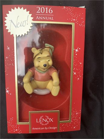 Lennox Disney Winnie The Pooh Bear 2016 Ornament (NEW) Original Box