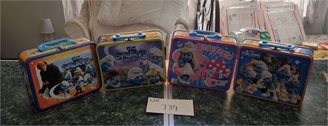 The Smurfs 2011 Mixed Puzzles in Lunchbox Tins