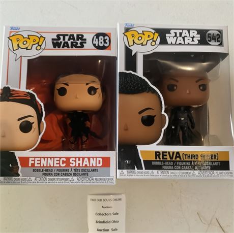 Star Wars Funko Pop! Vinyl Figures Fennec Shand & Reva (Third Sister)