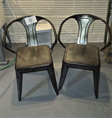 Gray Metal Chairs