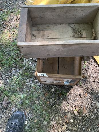 Vintage Wooden Storage Crates