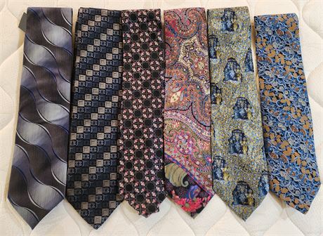 6 Silk Neck Ties