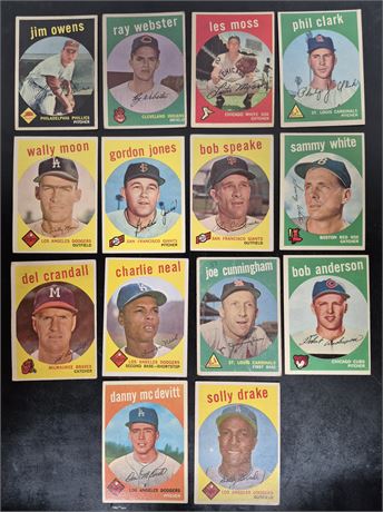 1959 Topps Baseball Cards