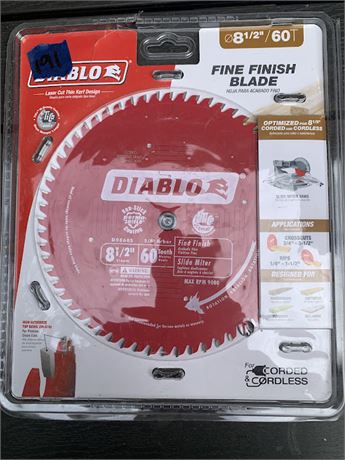 Diablo Red Fine Finish Saw Blade 8 1/2 Inches