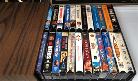 Case of Assorted VHS Movies