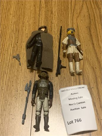 Lot of 3 Return of the Jedi Figures W/Weapons