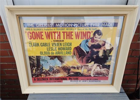 "Gone With The Wind" Framed Poster