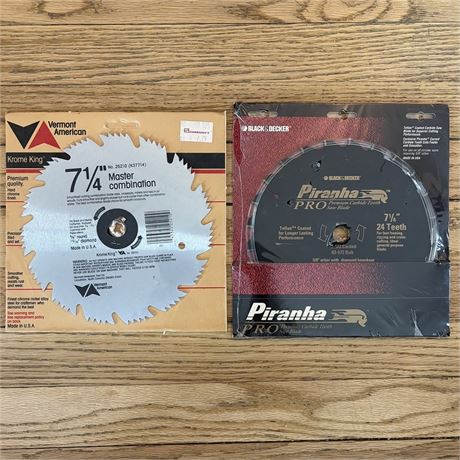 New 7 1/4” Saw Blades