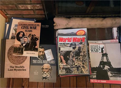 Book Lot - Civil War, WWII, The Eagles Nest, Pearl Harbor, Holy Bible