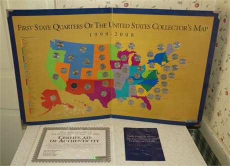 State Quarters Collectors Map