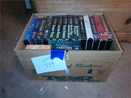 Box Full of VHS Tapes