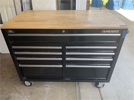 Husky Rolling Tool Box Chest Plus Contents