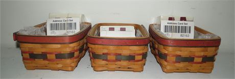 Longaberger Baskets: Address Card Baskets