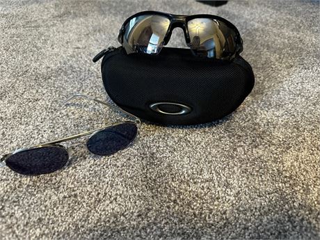 mens Oakley sunglasses with case, Michael Kors sunglasses (no case)