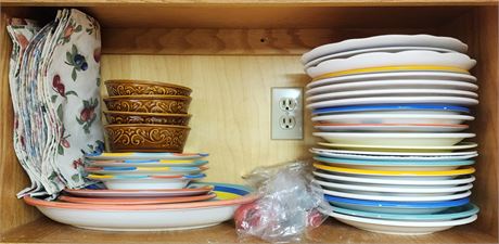 Assorted Mixed Plates, Bowls