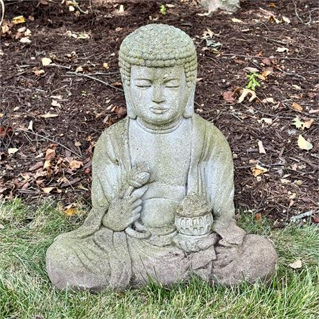 Sitting Buddha Concrete Garden Statue