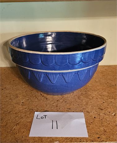 Clay City Pottery Blue Mixing Bowl