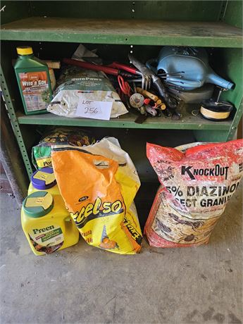 Mixed Garden Lot- Ice Melt, Potting Mix, Preen, Weed B Gone & More