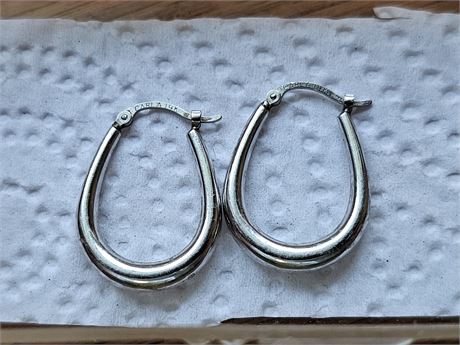 14K White Gold "Carla" Earrings