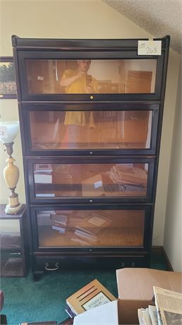 Vintage Weis Barrister Wood & Glass Bookcase