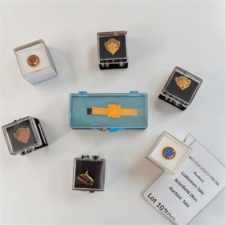 Vintage Goodyear Employee Service Award Tie Bar & Volunteer Recognition Pins
