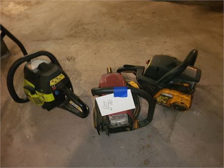 Gas Chainsaws For Parts - Poulan's & Homelite