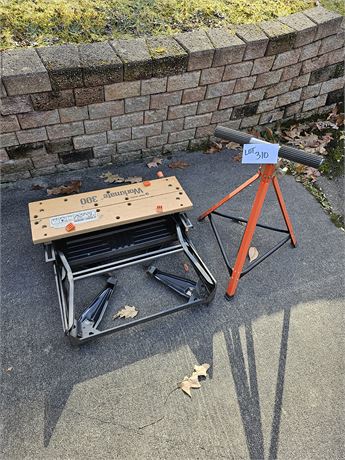 Black & Decker Workmate Folding Table & Wood Roller