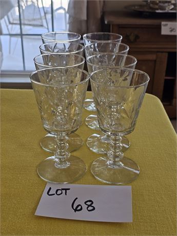 Rock Sharpe Gloria 3 Ring Stem Wine Glasses