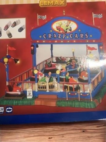Lemax Carnival Crazy Cars/Bumper Car Ride Sights & Sounds 64488 From 2006