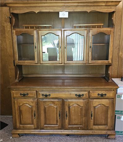 Vintage Wood China Cabinet