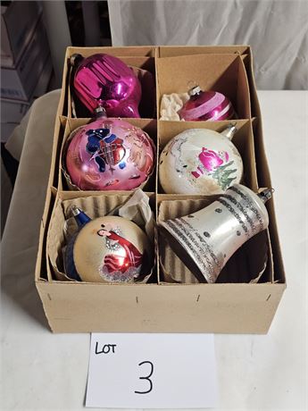 Vintage Hand Painted Large Polish Christmas Ornament