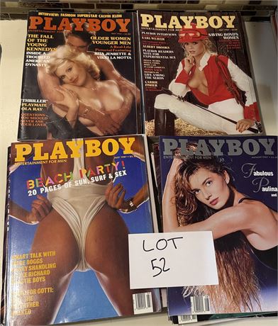 Vintage 1980s Playboy Magazine Lot 20 Issues
