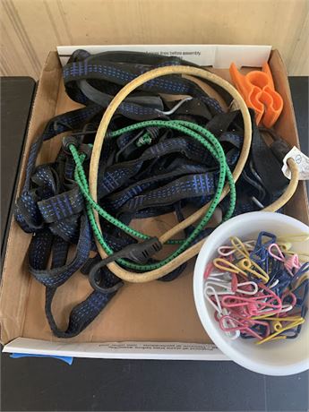 Strap Bungee Cord and Clip Lot