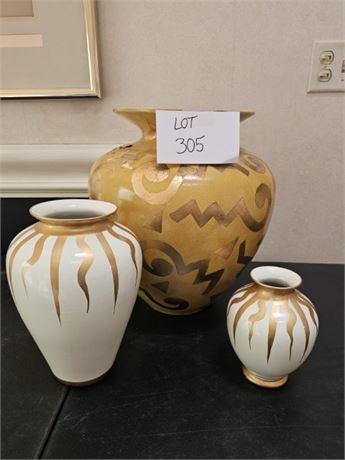 Decorative Household Display Vases Tallest 16"H