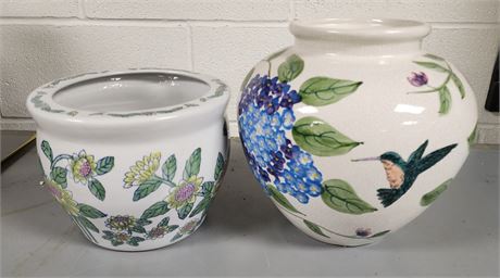 Handpainted Pots