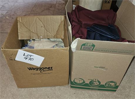 Large Lot of Mixed Tablecloths and Cloth Napkins