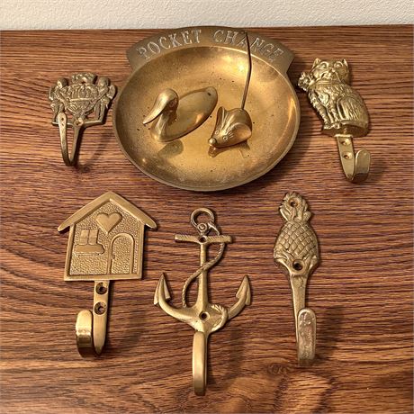 Brass Wall Hooks & More