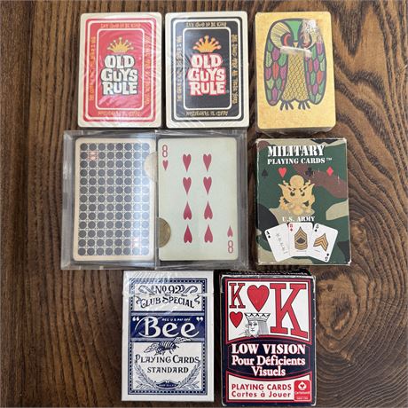 New and Used Playing Cards Lot