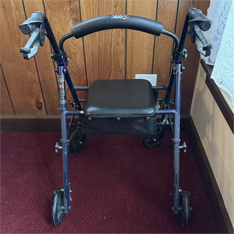 Carex Push Walker with Seat