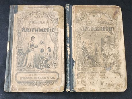 Antique Books: Ray's Arithmetic Books