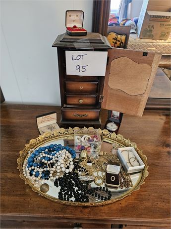 Mixed Costume Jewlery- Sterling Danecraft Necklace, Avon, Beaded Necklaces& More