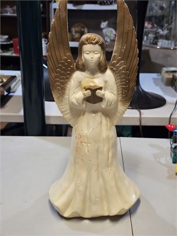 Vintage Plastic Lighted Angel (No Light)