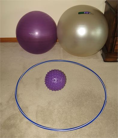 Exercise Balls, Hula Hoop