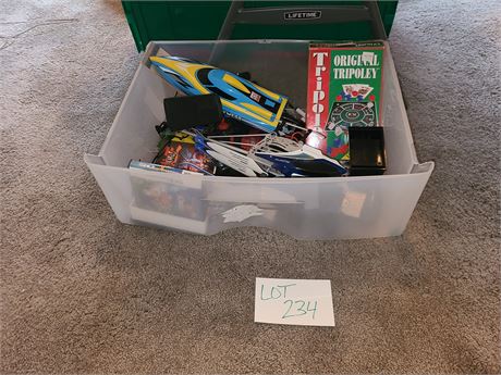 Toy Box Cleanout: RC Helicopter & Boat / MTG Cards & Misc. Toys