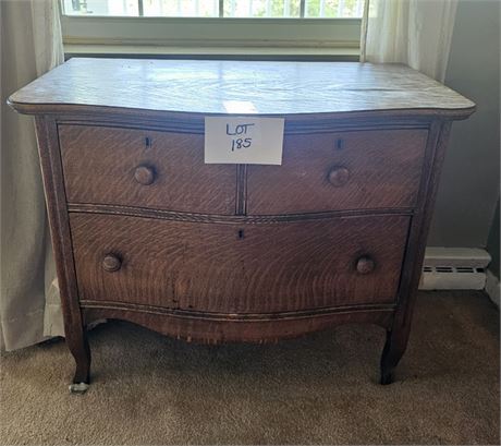 Vintage Tiger Oak Dresser