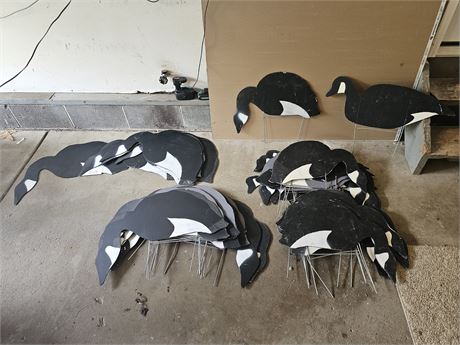 Goose Yard Stand Decoy Cutouts - Mixed Sizes & Styles
