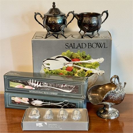 Silverplate Serveware w/ Wm. Adams, Int'l Silver Co. and More