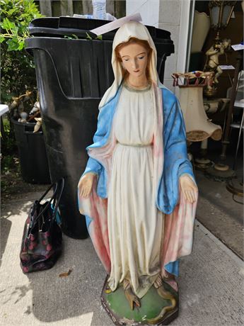 Concrete Blessed Mother Statue