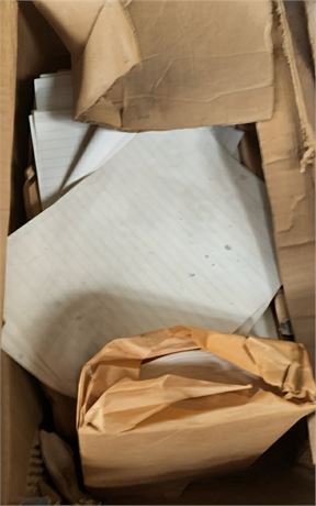 Ruled White Newsprint Paper Refill Lot - 2 Boxes